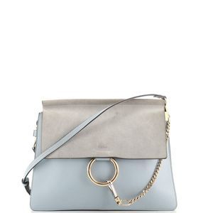 Chloe Two-Tone Gray and Blue Bag